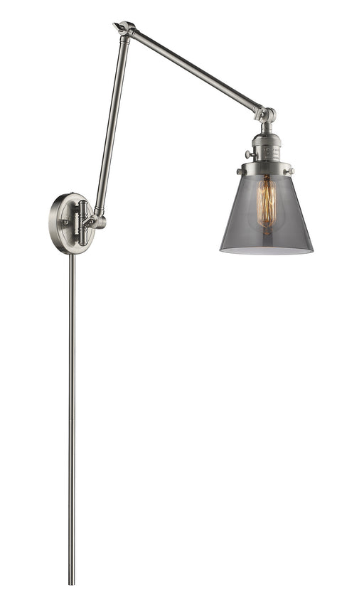 Innovations - 238-SN-G63 - One Light Swing Arm Lamp - Franklin Restoration - Brushed Satin Nickel