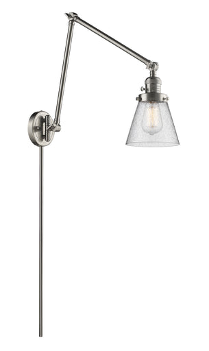 Franklin Restoration One Light Swing Arm Lamp Brushed Satin Nickel