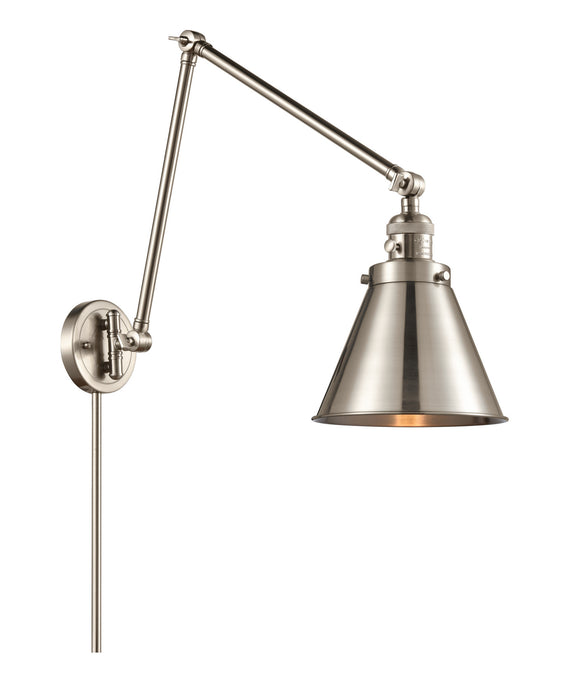 Innovations - 238-SN-M13-LED - LED Swing Arm Lamp - Franklin Restoration - Brushed Satin Nickel