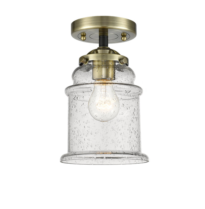 Innovations - 284-1C-BAB-G184-LED - LED Semi-Flush Mount - Nouveau - Black Antique Brass