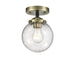 Innovations - 284-1C-BAB-G204-6-LED - LED Semi-Flush Mount - Nouveau - Black Antique Brass
