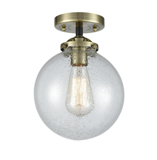 Innovations - 284-1C-BAB-G204-8 - One Light Semi-Flush Mount - Nouveau - Black Antique Brass