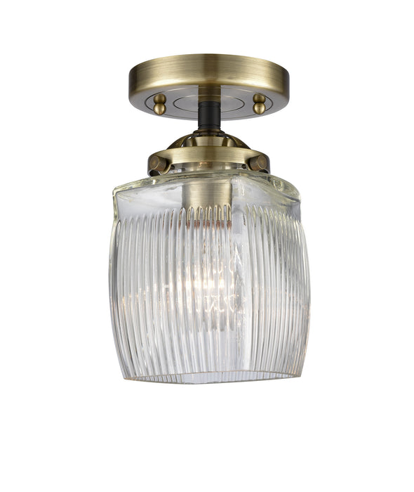 Innovations - 284-1C-BAB-G302-LED - LED Semi-Flush Mount - Nouveau - Black Antique Brass
