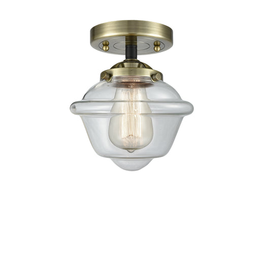 Innovations - 284-1C-BAB-G532 - One Light Semi-Flush Mount - Nouveau - Black Antique Brass