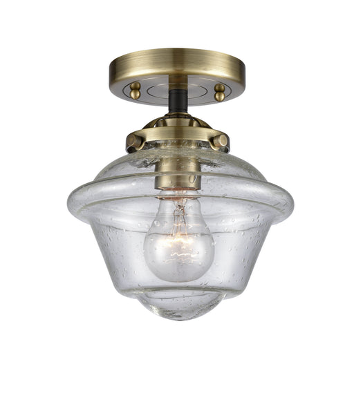 Innovations - 284-1C-BAB-G534 - One Light Semi-Flush Mount - Nouveau - Black Antique Brass