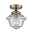 Innovations - 284-1C-BAB-G534-LED - LED Semi-Flush Mount - Nouveau - Black Antique Brass
