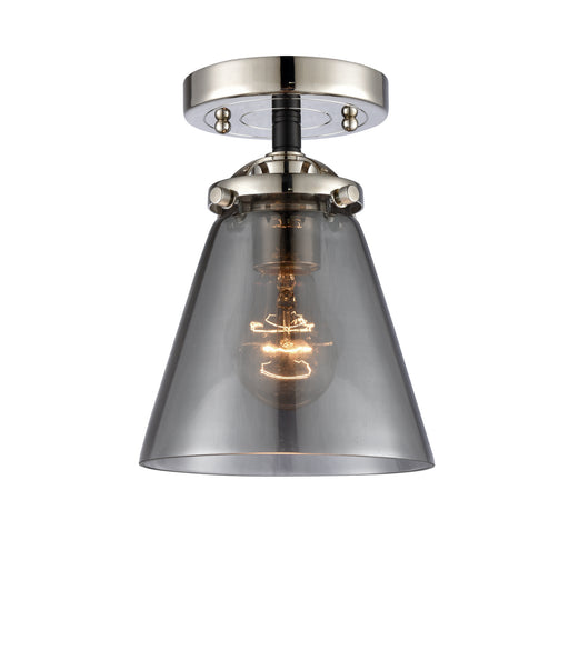 Innovations - 284-1C-BPN-G63 - One Light Semi-Flush Mount - Nouveau - Black Polished Nickel