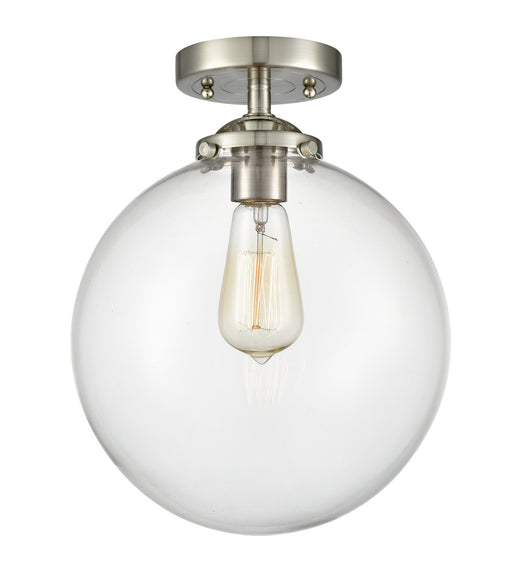 Innovations - 284-1C-SN-G202-10-LED - LED Semi-Flush Mount - Nouveau - Brushed Satin Nickel