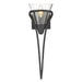 Golden - 1648-1W BLK-CLR - One Light Wall Sconce - Olympia - Matte Black