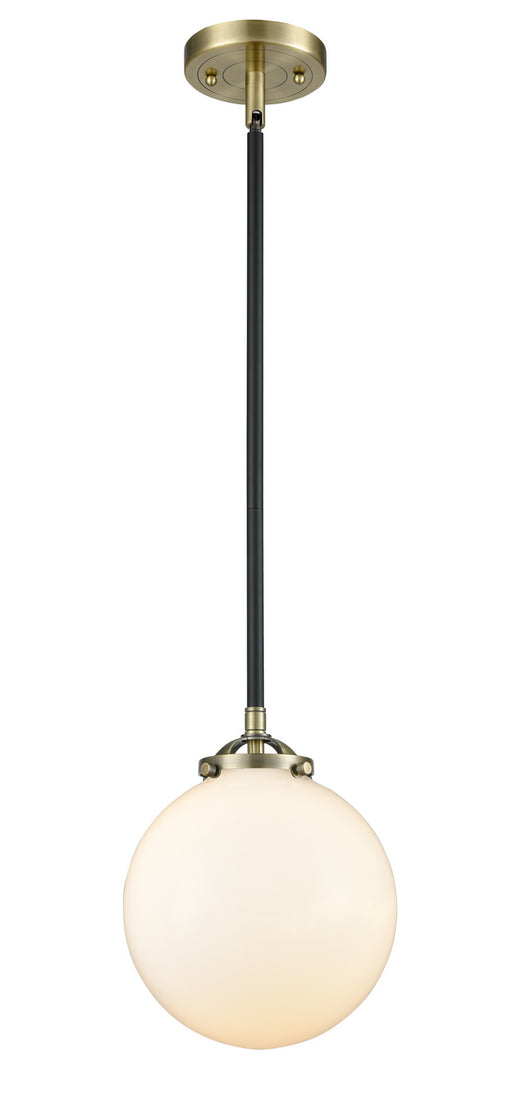 Innovations - 284-1S-BAB-G201-8 - One Light Mini Pendant - Nouveau - Black Antique Brass