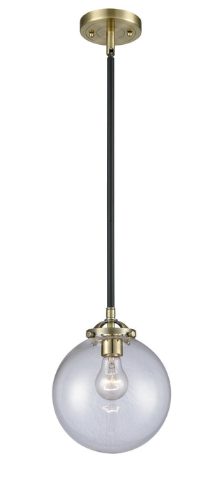 Innovations - 284-1S-BAB-G202-8 - One Light Mini Pendant - Nouveau - Black Antique Brass