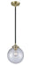 Innovations - 284-1S-BAB-G202-8 - One Light Mini Pendant - Nouveau - Black Antique Brass