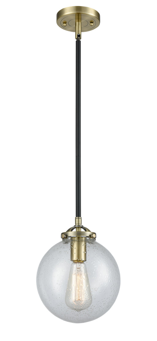 Innovations - 284-1S-BAB-G204-8 - One Light Mini Pendant - Nouveau - Black Antique Brass