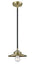 Innovations - 284-1S-BAB-M4-AB - One Light Mini Pendant - Nouveau - Black Antique Brass