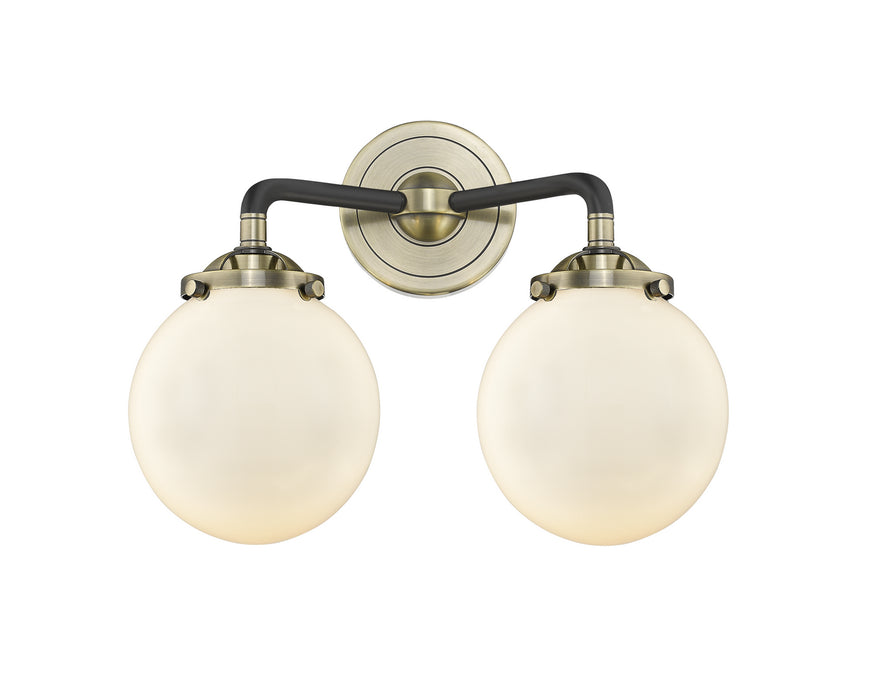 Innovations - 284-2W-BAB-G201-6-LED - LED Bath Vanity - Nouveau - Black Antique Brass