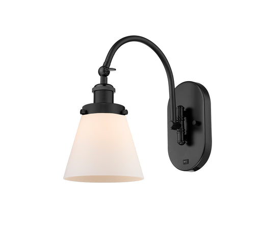 Innovations - 918-1W-BK-G61 - One Light Wall Sconce - Franklin Restoration - Matte Black