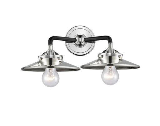 Innovations - 284-2W-BPN-M1-PN-LED - LED Bath Vanity - Nouveau - Black Polished Nickel