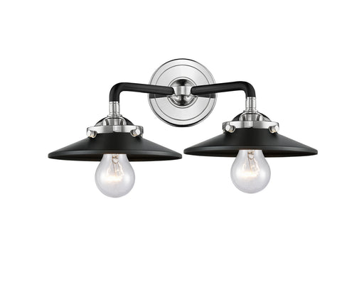 Innovations - 284-2W-BPN-M6-BK - Two Light Bath Vanity - Nouveau - Black Polished Nickel