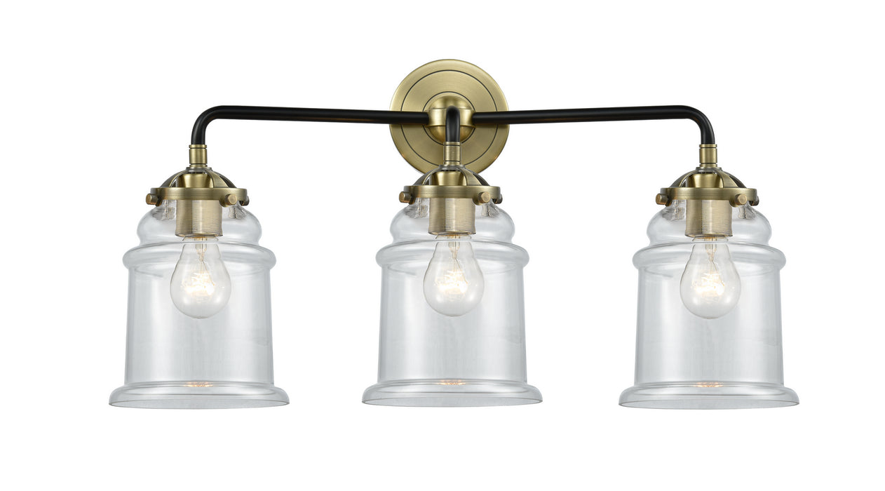 Innovations - 284-3W-BAB-G182 - Three Light Bath Vanity - Nouveau - Black Antique Brass