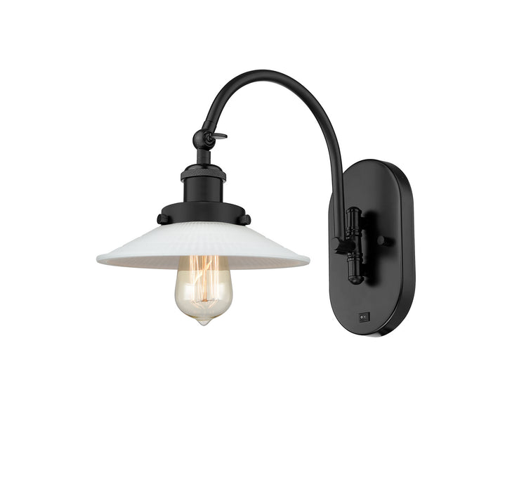 Innovations - 918-1W-BK-G1 - One Light Wall Sconce - Franklin Restoration - Matte Black