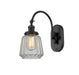 Innovations - 918-1W-BK-G142 - One Light Wall Sconce - Franklin Restoration - Matte Black