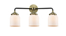 Innovations - 284-3W-BAB-G51-LED - LED Bath Vanity - Nouveau - Black Antique Brass
