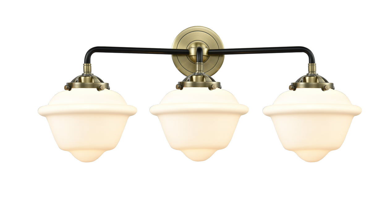 Innovations - 284-3W-BAB-G531 - Three Light Bath Vanity - Nouveau - Black Antique Brass