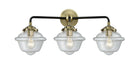 Innovations - 284-3W-BAB-G532 - Three Light Bath Vanity - Nouveau - Black Antique Brass