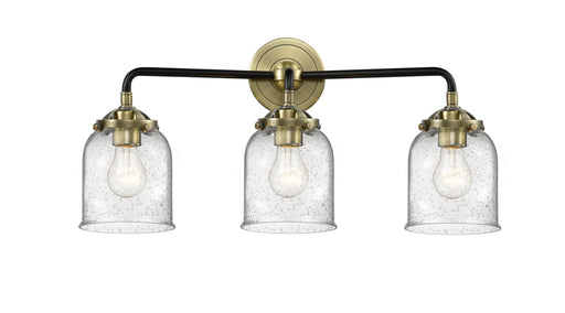 Innovations - 284-3W-BAB-G54 - Three Light Bath Vanity - Nouveau - Black Antique Brass