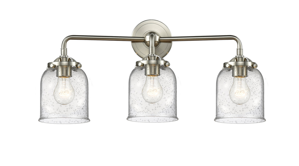 Innovations - 284-3W-SN-G54 - Three Light Bath Vanity - Nouveau - Brushed Satin Nickel