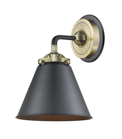 Innovations - 284BP-1W-BABBK-M13-BK - One Light Wall Sconce - Nouveau - Black Antique Brass