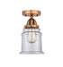 Innovations - 288-1C-AC-G182 - One Light Semi-Flush Mount - Nouveau 2 - Antique Copper