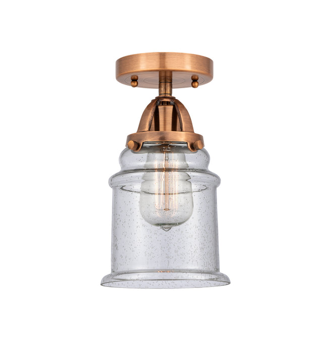 Innovations - 288-1C-AC-G184 - One Light Semi-Flush Mount - Nouveau 2 - Antique Copper