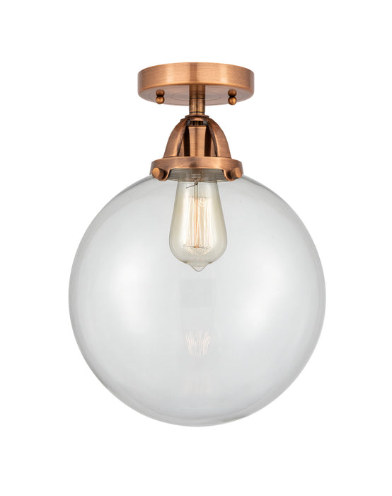 Innovations - 288-1C-AC-G202-10 - One Light Semi-Flush Mount - Nouveau 2 - Antique Copper