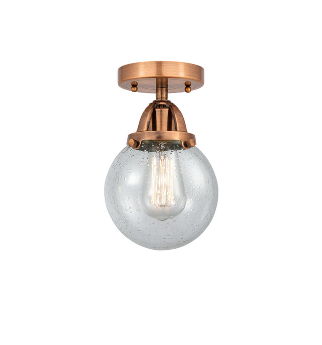 Innovations - 288-1C-AC-G204-6 - One Light Semi-Flush Mount - Nouveau 2 - Antique Copper