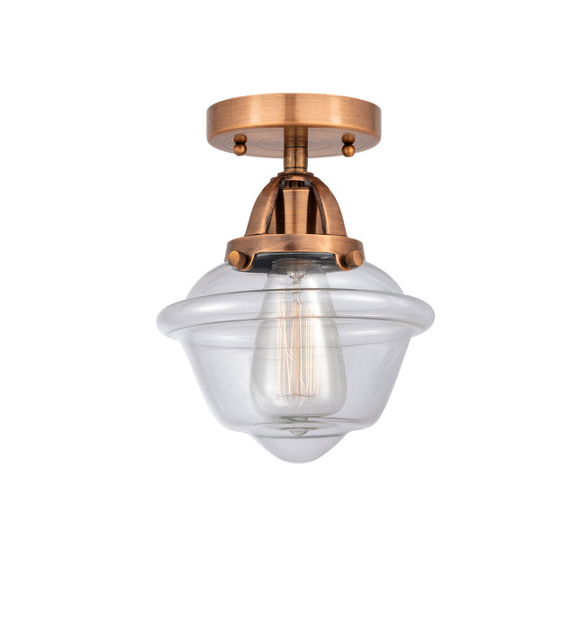 Innovations - 288-1C-AC-G532 - One Light Semi-Flush Mount - Nouveau 2 - Antique Copper
