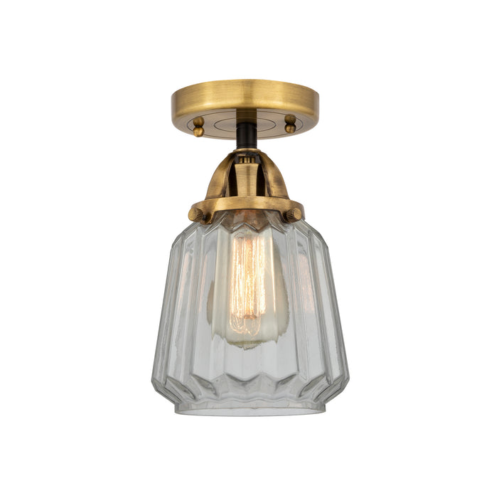 Innovations - 288-1C-BAB-G142-LED - LED Semi-Flush Mount - Nouveau 2 - Black Antique Brass