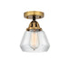 Innovations - 288-1C-BAB-G172 - One Light Semi-Flush Mount - Nouveau 2 - Black Antique Brass