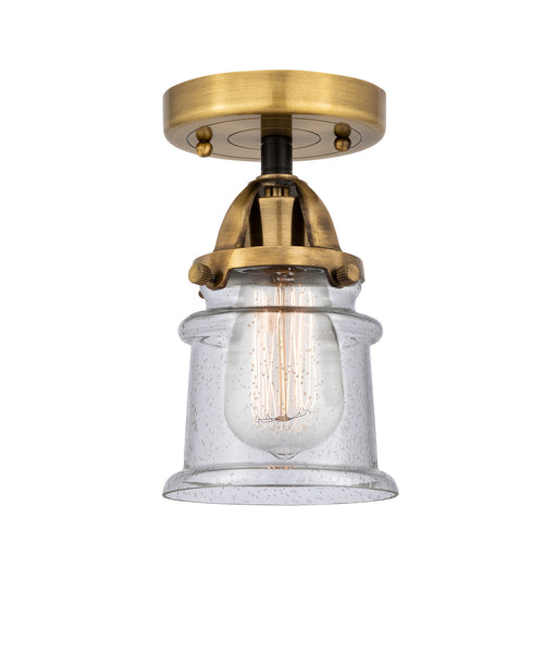 Innovations - 288-1C-BAB-G184S - One Light Semi-Flush Mount - Nouveau 2 - Black Antique Brass