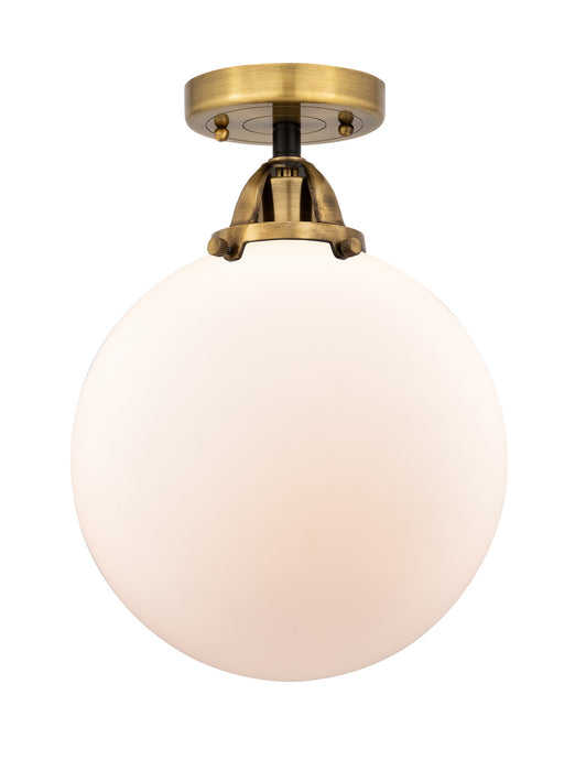 Innovations - 288-1C-BAB-G201-10 - One Light Semi-Flush Mount - Nouveau 2 - Black Antique Brass