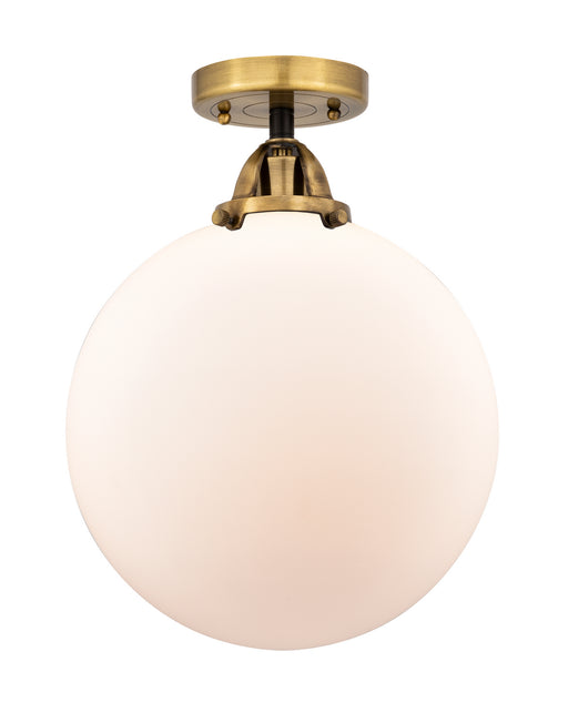 Innovations - 288-1C-BAB-G201-12 - One Light Semi-Flush Mount - Nouveau 2 - Black Antique Brass