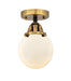 Innovations - 288-1C-BAB-G201-6-LED - LED Semi-Flush Mount - Nouveau 2 - Black Antique Brass