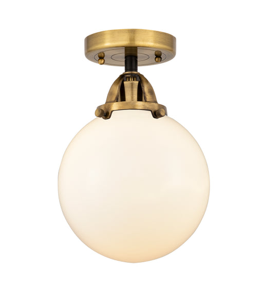 Innovations - 288-1C-BAB-G201-8 - One Light Semi-Flush Mount - Nouveau 2 - Black Antique Brass