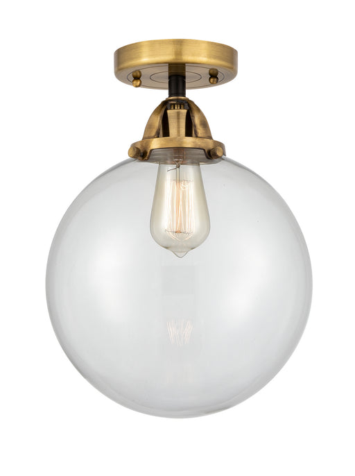Innovations - 288-1C-BAB-G202-10 - One Light Semi-Flush Mount - Nouveau 2 - Black Antique Brass
