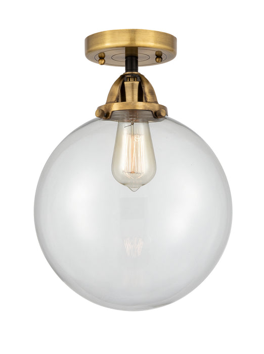 Innovations - 288-1C-BAB-G202-10 - One Light Semi-Flush Mount - Nouveau 2 - Black Antique Brass