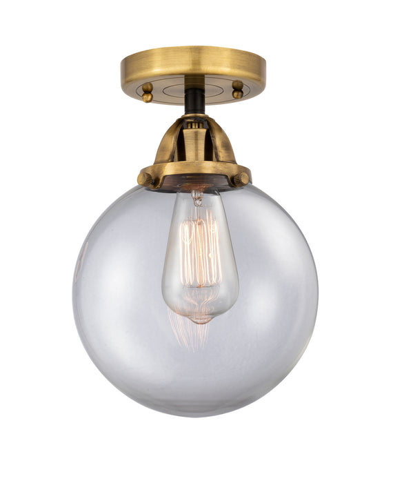 Innovations - 288-1C-BAB-G202-8 - One Light Semi-Flush Mount - Nouveau 2 - Black Antique Brass