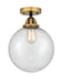 Innovations - 288-1C-BAB-G204-10 - One Light Semi-Flush Mount - Nouveau 2 - Black Antique Brass