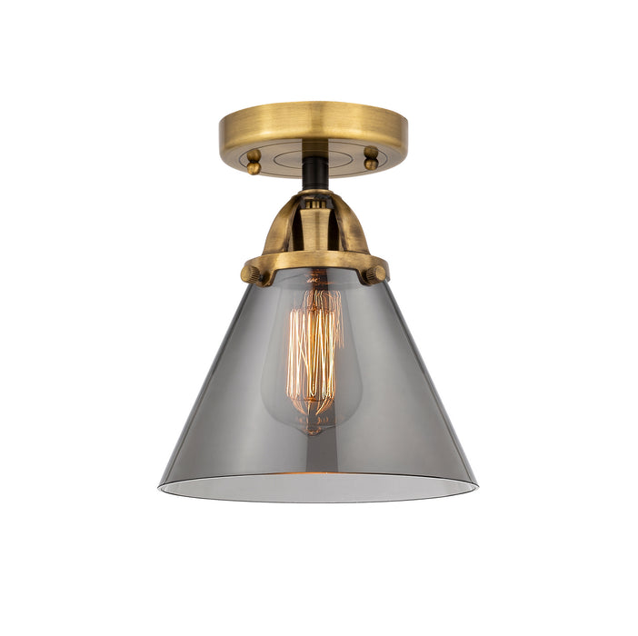 Innovations - 288-1C-BAB-G43 - One Light Semi-Flush Mount - Nouveau 2 - Black Antique Brass