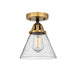 Innovations - 288-1C-BAB-G44-LED - LED Semi-Flush Mount - Nouveau 2 - Black Antique Brass