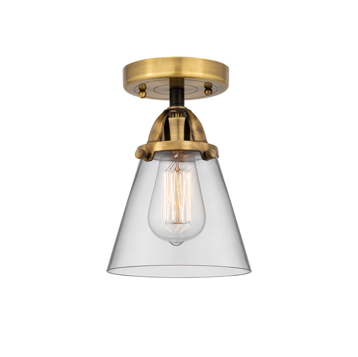 Innovations - 288-1C-BAB-G62 - One Light Semi-Flush Mount - Nouveau 2 - Black Antique Brass